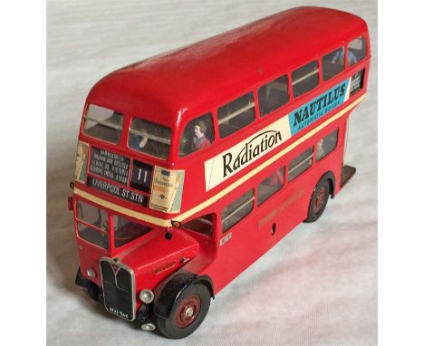 Scratch-built MODEL of a London Transport RT-type bus (RT4700) depicted on route 11 from Riverside garage in the early 1960s.
