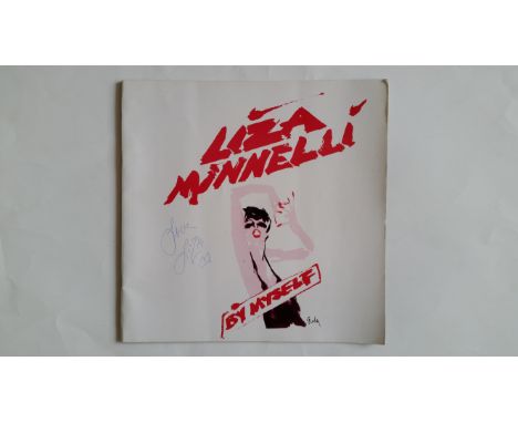 POP MUSIC, signed concert programme, By Myself, Apollo Victoria Theatre London (1983), to front cover, first name only, EX
