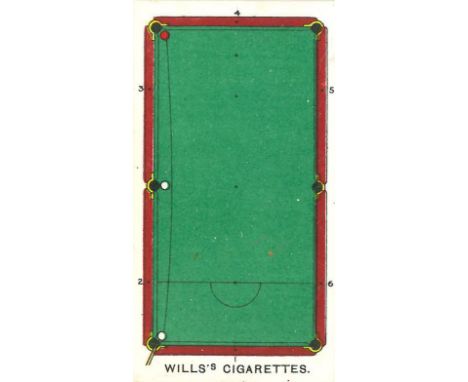 WILLS, Billiards, complete, G (2) to EX, 50