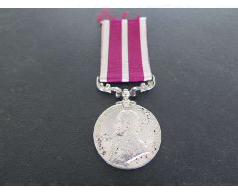 A George V Meritorious Service Medal awarded to PS-8230 Pte - A. Sjt - E. Lunt R. Fus