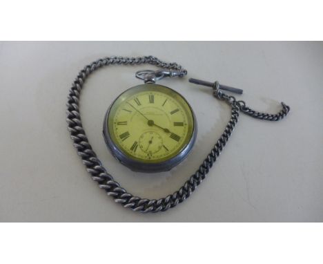 A Fattorini and Sons Westgate Bradford Suisse Non Magnetic Lever 'Enterprise' Open Faced Pocket-Watch - in Silver Case - not 