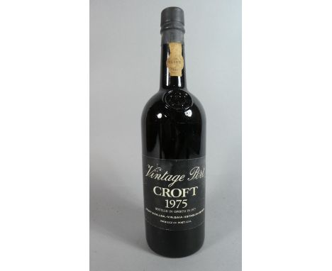 A Bottle of 1975 Croft Vintage Port (Bottled 1977) 