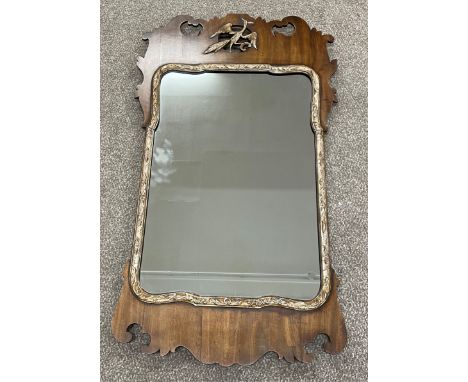 Early 20th century reproduction Chippendale wall mirror Ht 95cm W 54cm
