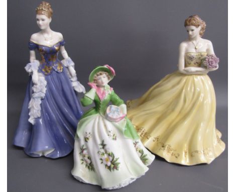 Royal Worcester figurines - 'Lauren' - 'Sweet Holly' - 'A Golden Moment'