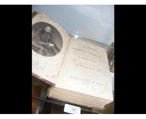 Charles Dickens - 'The Life and Adventures of Nicholas Nickleby', First Edition, published by Chapman &amp; Hall 1839 with il