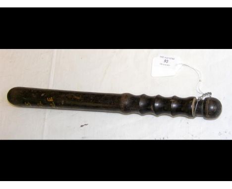 A Berks Special Constable wooden baton - 38cm 