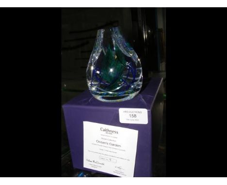 A boxed Caithness paperweight 'Oceans Garden' edition no.9 