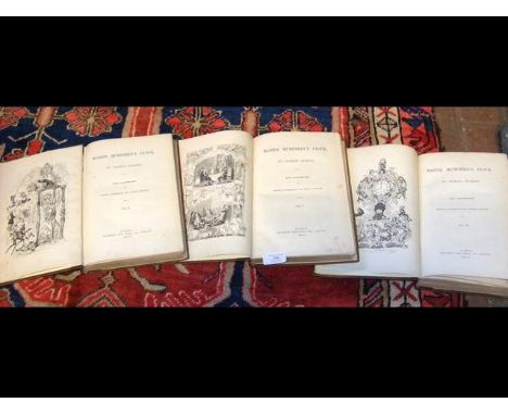 Charles Dickens - 'Master Humphrey's Clock' in three volumes published by Chapman & Hall 1840, First Edition with illustratio