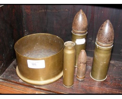 Two empty Second World War shells, together with others