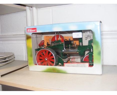 A Wilesco Steam Roller Traction Engine - boxed
