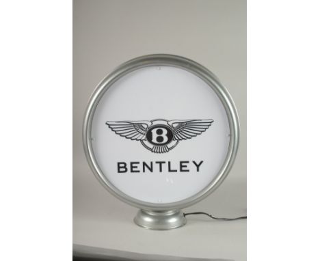 A BENTLEY GLOBE LAMP. 16ins diameter.