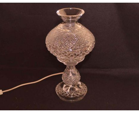 A Waterford Crystal Table Lamp and Shade 