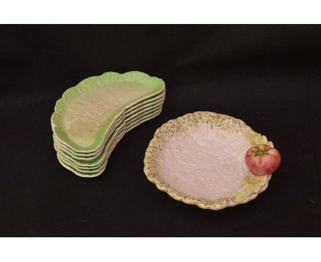A Lot of Carltonware Leaf Dishes and Another Leaf Bowl