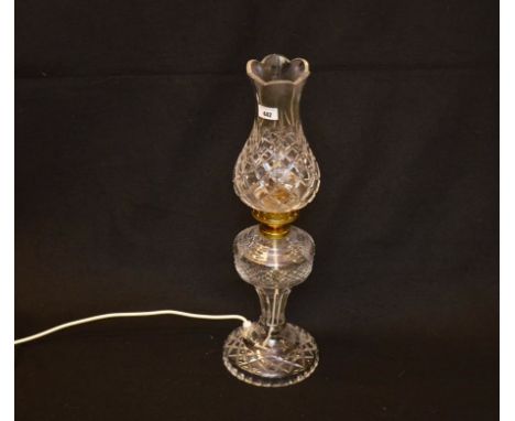 A Waterford Crystal Table Lamp and Shade