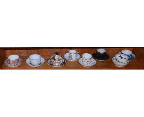 An Interesting Collection of Cabinet Cups and Saucers