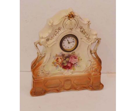  A Ceramic Cased Mantle Clock