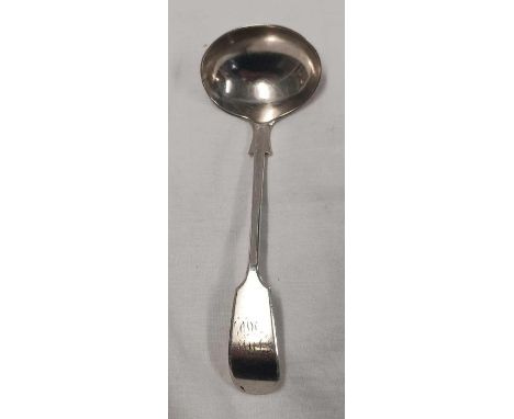 EXETER SILVER CREAM LADLE 1869 BY TS, 23g