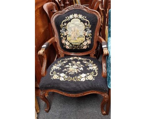 TAPESTRY ELBOW CHAIR