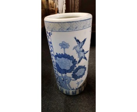 BLUE & WHITE CHINA STICK STAND