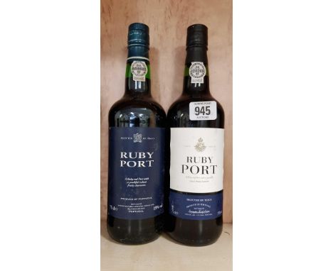 2 BOTTLES F RUBY PORT