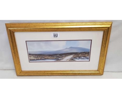 REGINALD DANIEL SHERRIN; A DARTMOOR TRACK, COLOUR PRINT, DETAILS ON LABEL TO REVERSE, 10 X 17”