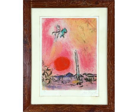 MARC CHAGALL (1887-1985) PLACE DE LA CONCORDE, Planche De " Regards Sur Paris       Additional Details       MARC CHAGALL (18