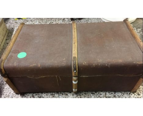 BROWN TRAVEL TRUNK A/F