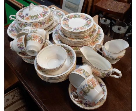 PARAGON BONE CHINA DINNER SERVICE &amp; TEA SERVICE, COUNTRY LANE PATTERN