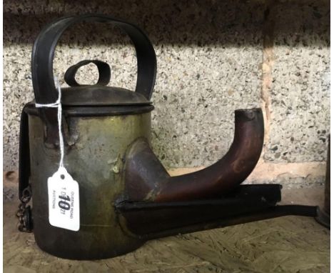 VINTAGE OILER OR SMOKE BOX FIRE LIGHTER, UNKNOWN MAKE OR ORIGIN