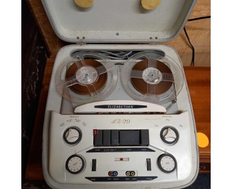 VINTAGE ELIZABETHAN LZ29 REEL TO REEL TAPE RECORDER