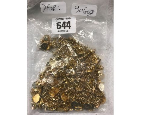 BAG OF 9ct GOLD JEWELLERY ITEM, APPROX 97g