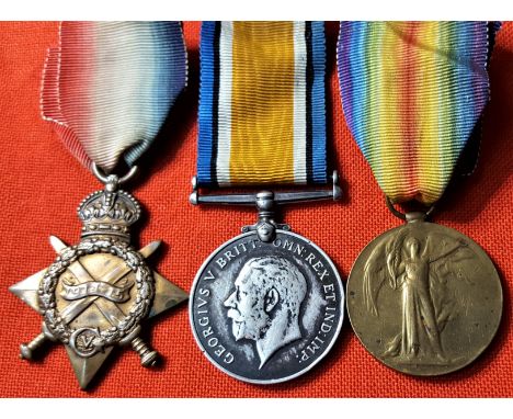 WW1 British Army medal group to Private A.O. Addicott, a France & Salonica veteran who served with the 8th Battalion Kings’ S