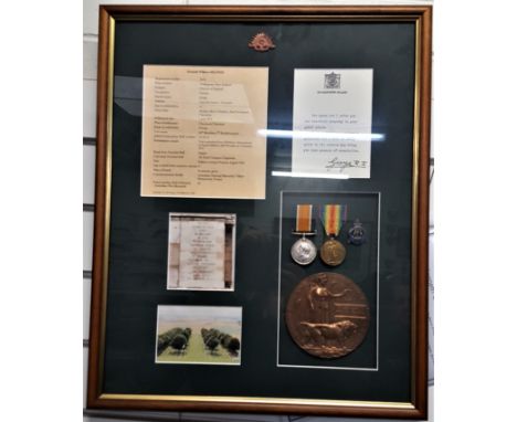 WW1 Australian Pozières ‘killed in action’ medal pair, Memorial Plaque and condolence slip, relating to 17-year-old Sapper K.