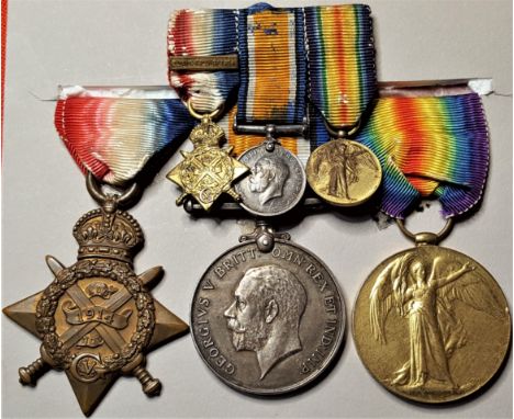 WW1 British Royal Navy Division medal group to Able Seaman H.P. Smith, a native of Hastings, East Sussex, who served in the H