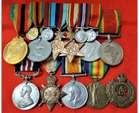 WW1 & WW2 British/Rhodesian father and son (Prisoner of War) medal groups, including a 1917 ‘Passchendaele’ Military Medal gr