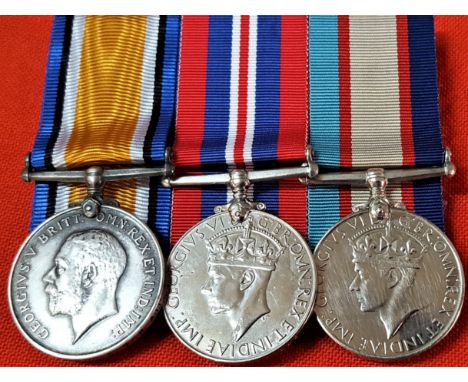 WW1 & WW2 Australian Army group of 3 medals to Private G. Neville, 3.G.S.R. A.I.F & 29th Garrison Battalion (internment camp 