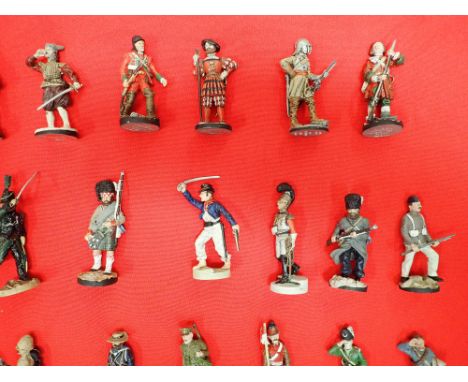 Franklin Mint 'Fighting Men of the British Empire' set of 50 in pewter, hand painted. Full set of 1:32 scale military figures