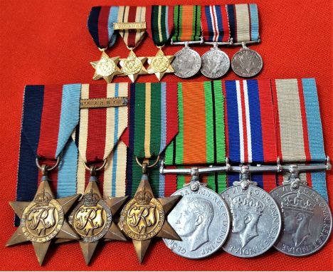 WW2 Australian group of medals to Bombardier J.A. McCann, 2/3rd Anti-tank Regiment, who finished the war as a Tobruk, El Alam