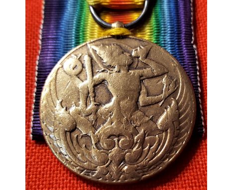 Rare WW1 Siam (Thailand) Victory Medal.Obverse shows some polishing to highlights, with reverse showing the majority of origi