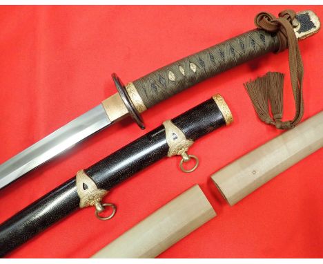 WW2 Japanese Navy officer kai-gunto katana sword with scabbard &amp; shirasaya. Purchased direct from Japan by the vendor, th