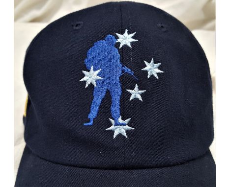 Australian Army Special Air Service Regiment ‘E’ troop &amp; British Special Boat Service exercise baseball cap. Dark blue co