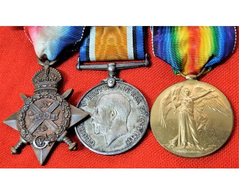 WW1 British Royal Navy Division medal group to Able Seaman F.C. Proctor, Howe Battalion, who served at the disastrous defence