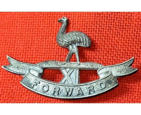 1930-42 11th Australian Light Horse Regiment (Darling Downs Light Horse) collar badge.
