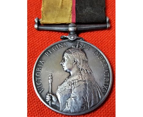 British Army Queen’s Sudan Medal 1899 to Private Welsman, 1st Seaforth Highlanders, who further served in the occupation of C