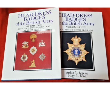 Reference books - Head Dress Badges of the British Army, by Kipling & King (2). Vol 1 & 2. The classic reference books on Bri