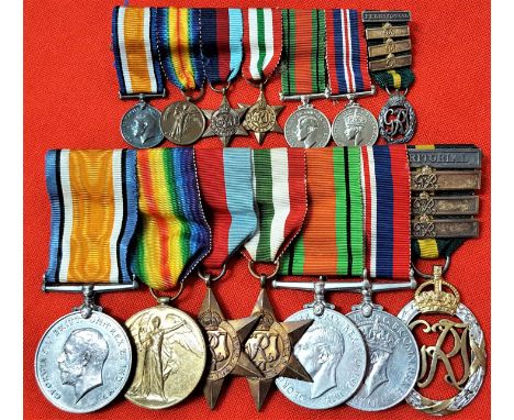 WW1 & WW2 Officers group of 7 medals to Lt. Colonel Welsford, a pre war London Barrister, who served with the 5th Battalion K