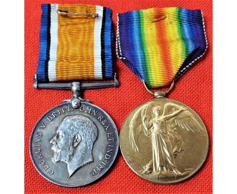 WW1 Royal Flying Corps/Royal Air Force medal pair to Lieutenant J.A Rutherford, a U.S. born British citizen, who served 54th 