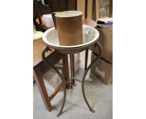 Champagne style vintage washbasin & jug