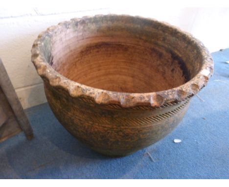 Vintage terracotta garden planter