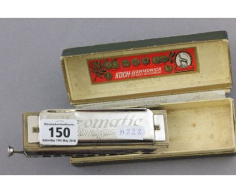 Boxed German Chromatic Koch-Harmonica
